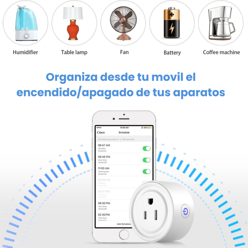 Enchufe Inteligente con Tecnología Wifi - Imagen 2