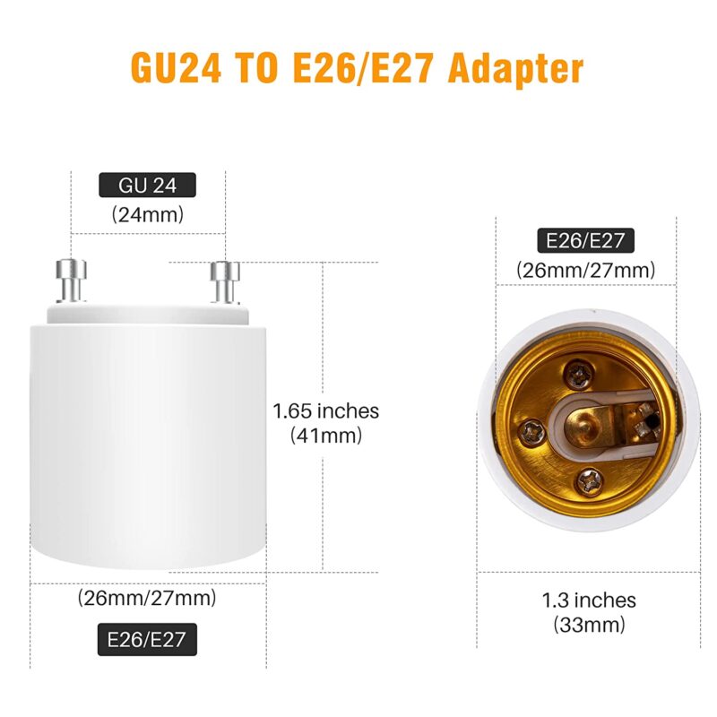 Adaptador GU24 a E26 E27 - Imagen 3