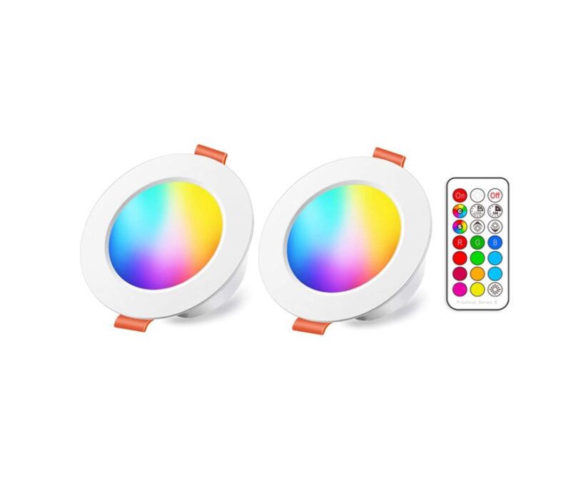 Downlights LED empotrables RGB (Paquete de 2)