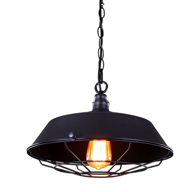 LÁMPARA INDUSTRIAL NEGRA