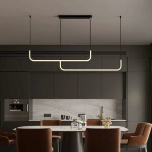 Lampara Minimalista Lineal Doble