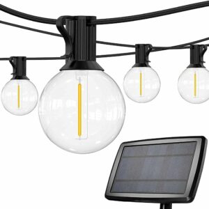 Guirnalda de luces con panel solar 48FT