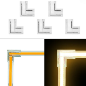 Conector de Esquina 90° para Tiras Led