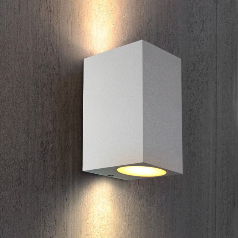 Aplique de pared bidireccional rectangular