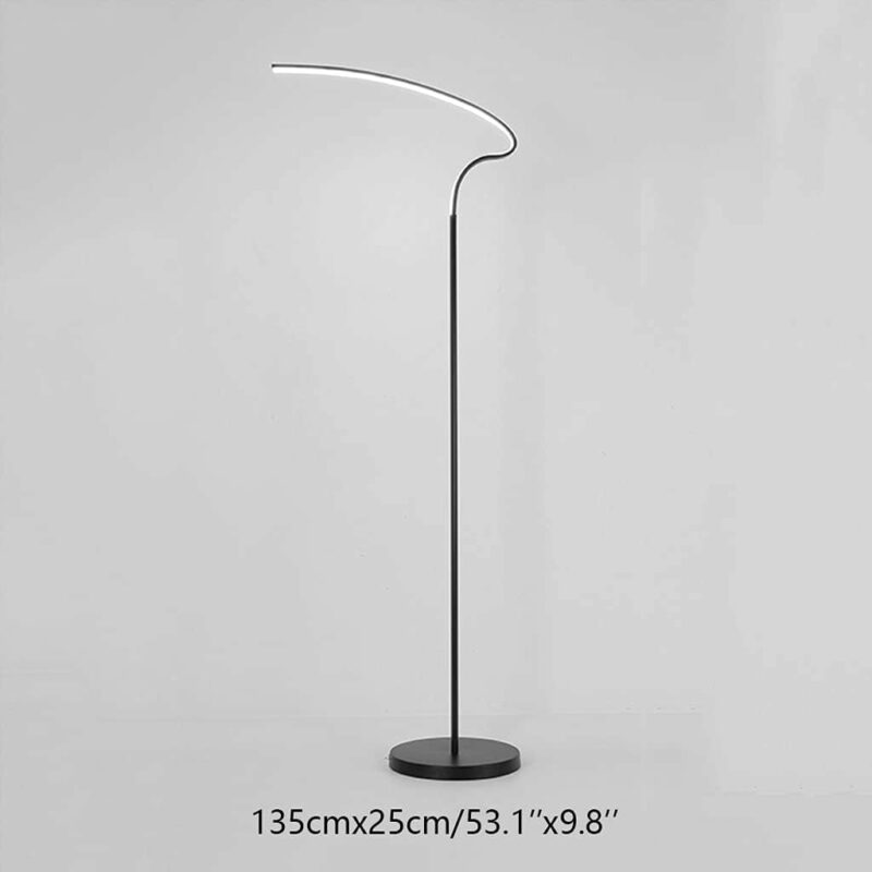 Lampara minimalista de piso Curve - Imagen 3