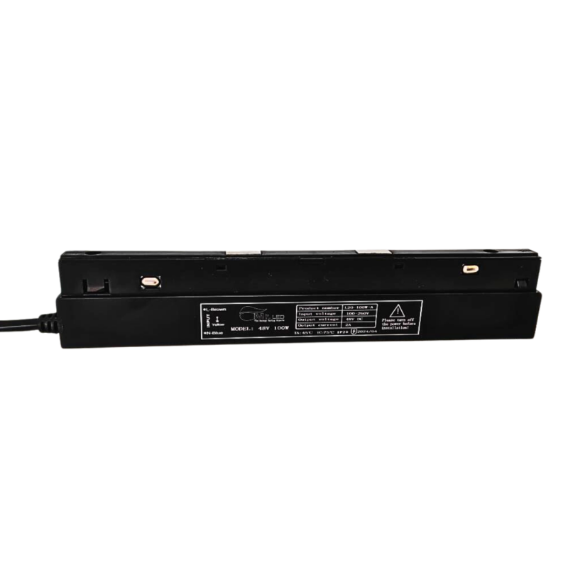 Transformador para riel magnético 100W 48V