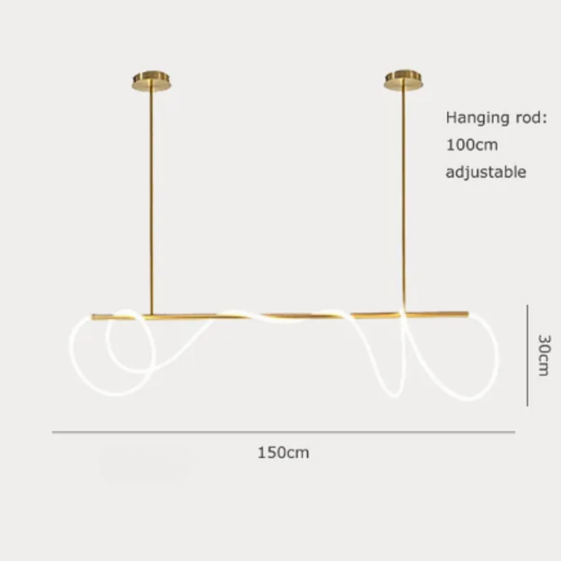 Lampara colgante Minimalista de Cuerda - Imagen 3