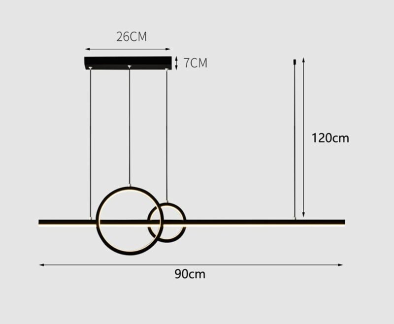 Lampara minimalista Hanging Sword - Imagen 3