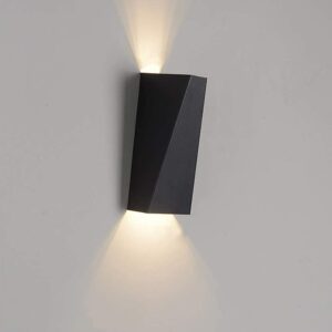 Aplique de pared Triangular negro