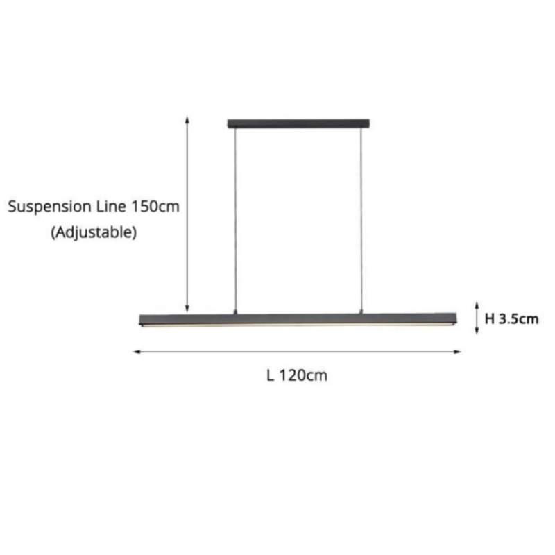 Lampara minimalista Elegant Linear - Imagen 3