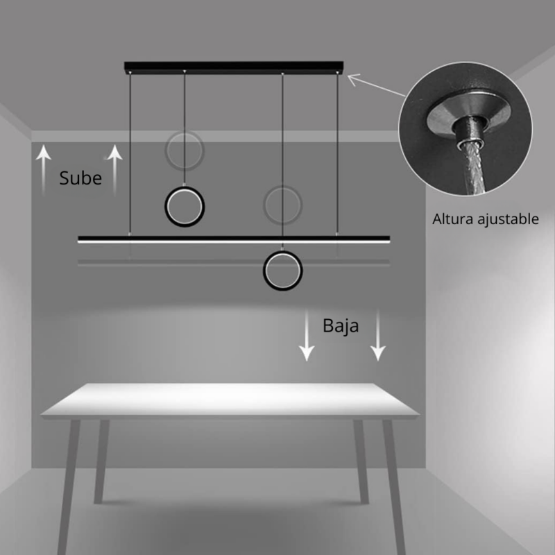 Lampara minimalista moderna - Imagen 3