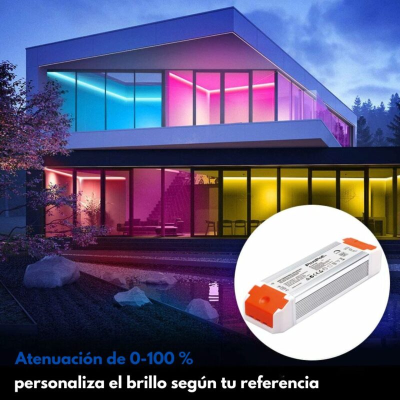 Transformador led regulable de 60 w, 24v - Imagen 8