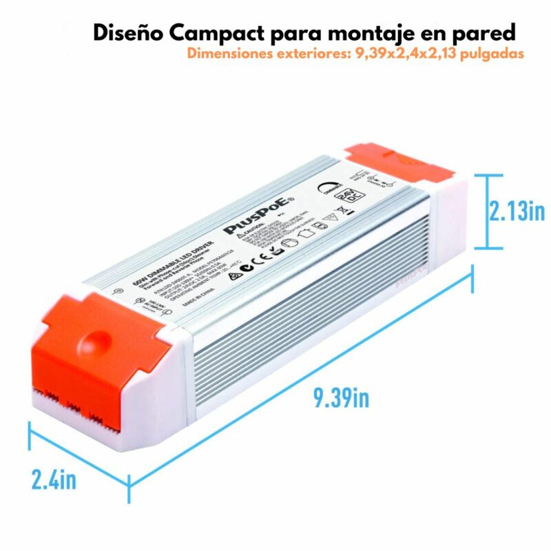 Transformador led regulable de 60 w, 24v - Imagen 7