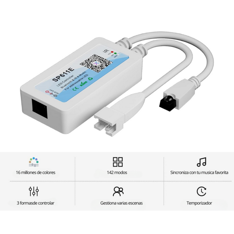 Control remoto + Modulo para cinta RGBic - Imagen 2