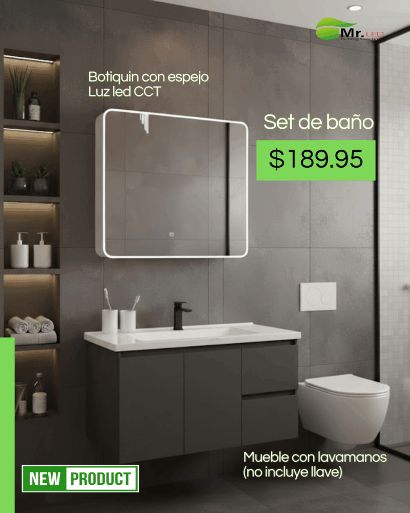 Set de baño Grande - Gris