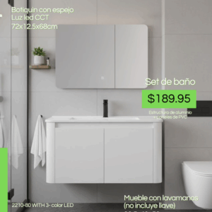 Set de baño grande - White