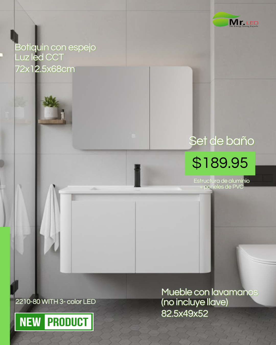 Set de baño grande - White