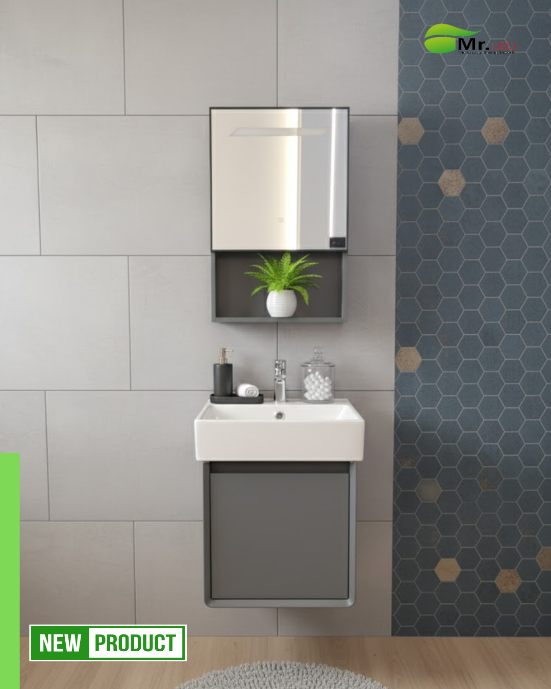 Set de baño pequeño - Dark Gray