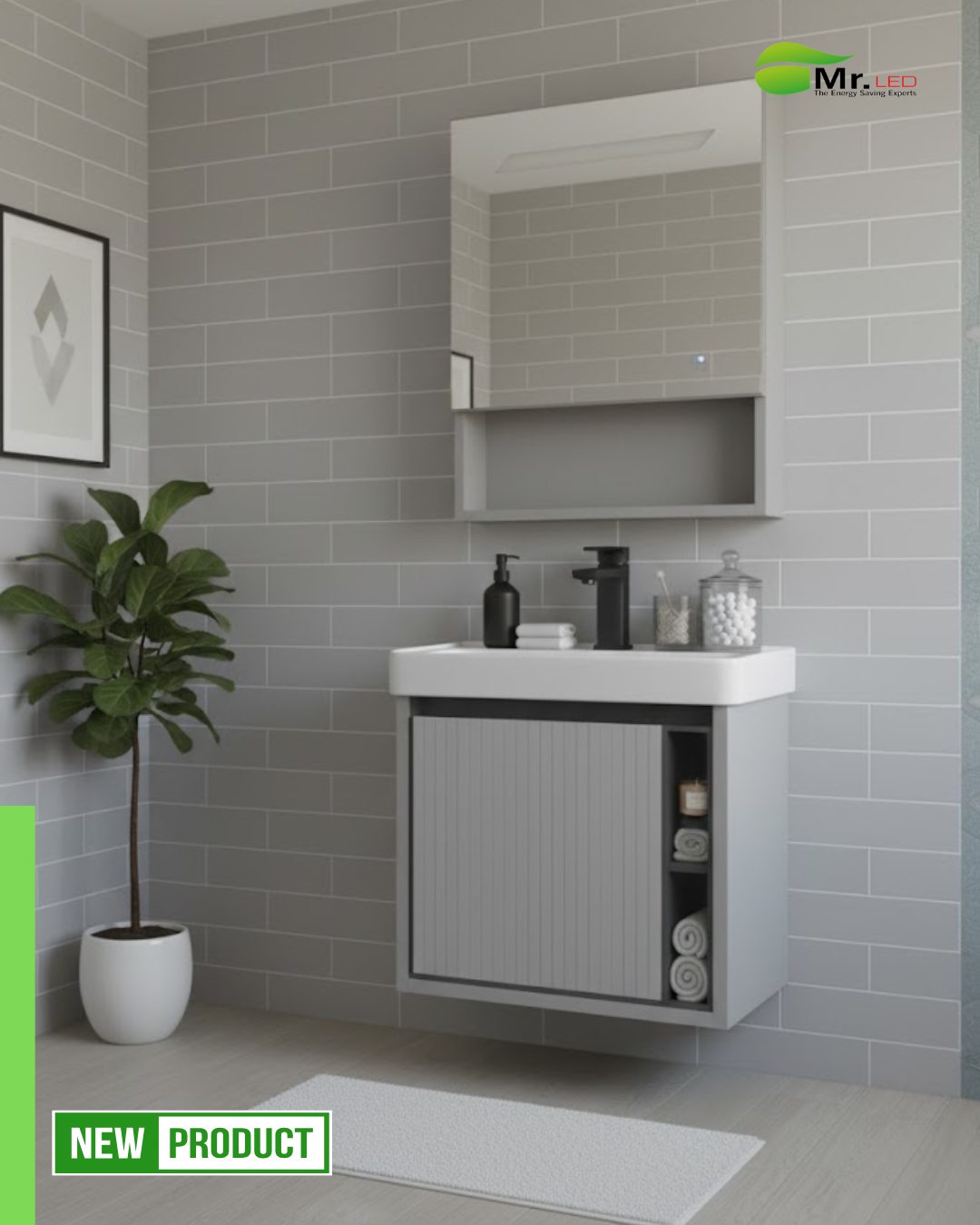 Set de baño pequeño - Dark Gray